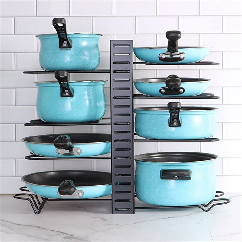SpaceFlex Adjustable Pan Holder & Lid Holder | Organization & Flexibility in the Kitchen