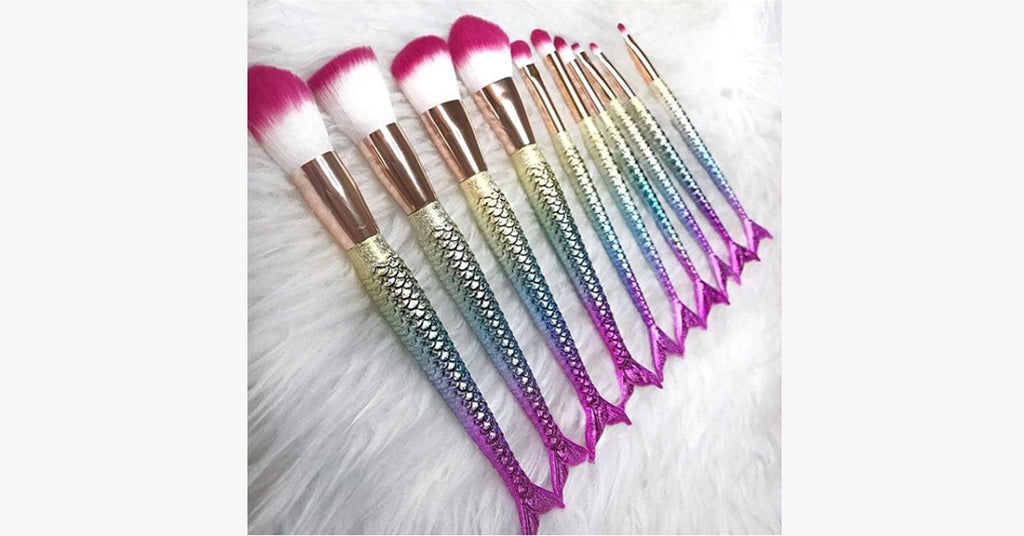 Mermaid Tail Rainbow Makeup Brush – Perfect for keeping you dreamy