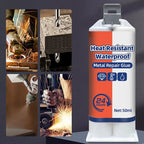 Heat-resistant waterproof metal repair adhesive