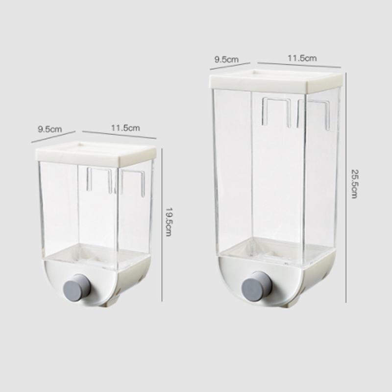 Wall-mounted kitchen storage for cereals