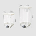 Wall-mounted kitchen storage for cereals