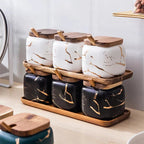 Stylish spice storage with an artistic touch
