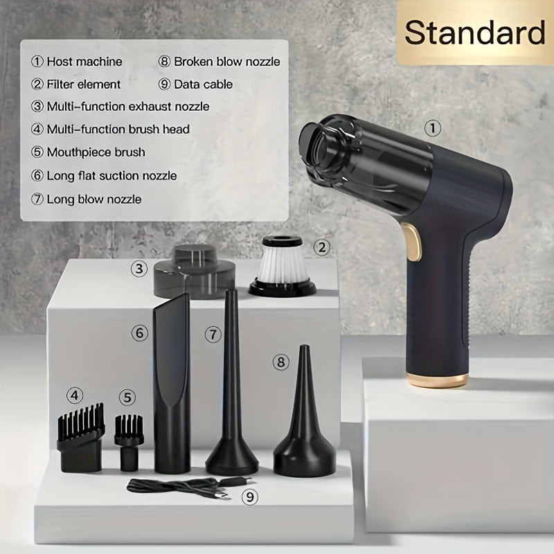 8-in-1 Cordless Handheld Car Vacuum Cleaner