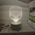AstroLight – 3D-alien lamp with LED color lighting and touch control