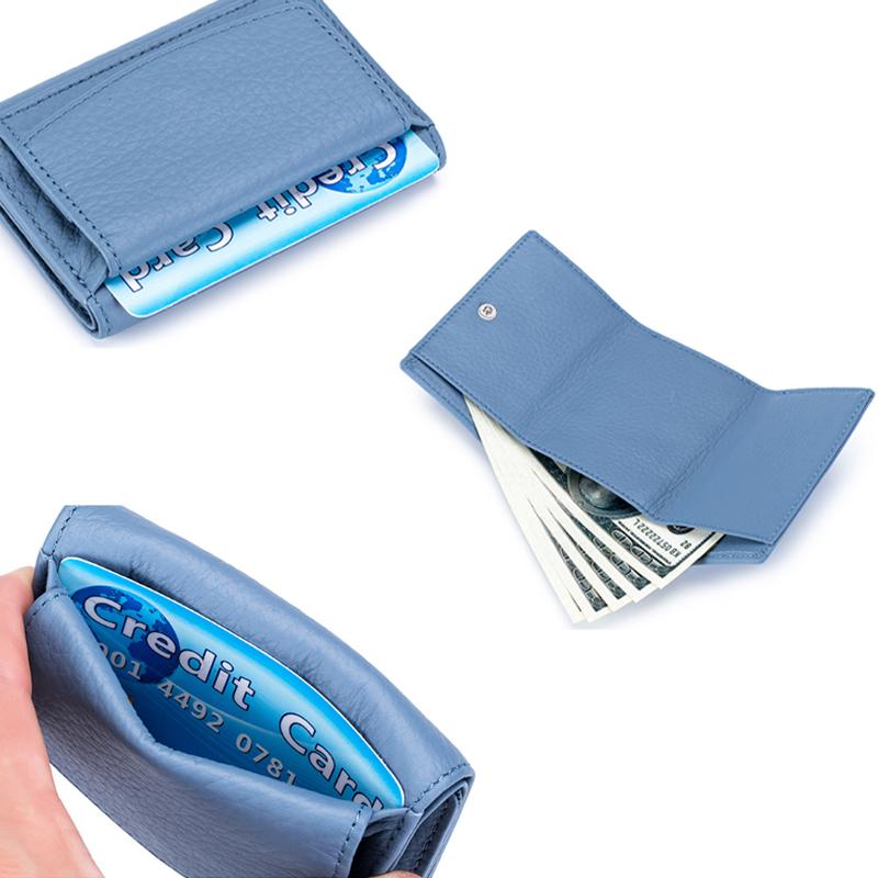 RFID wallet made of soft leather