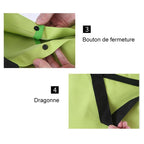 Foldable shopping bag with wheels
