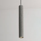 StoneCast Industrial Cylinder Pendant Light made of Concrete | 1 Light | Smooth or Rough Surface
