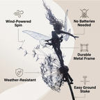 Dancing Fairy Statue Steel - FairyDancer