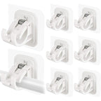 Nail-Free Adjustable Curtain Rod Bracket Holders – Drill-Free & Wall-Safe