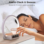 GlowMax 3-in-1 LED Table Lamp – Wireless Charger, Alarm Clock & Touch Control