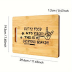 Gravieretes Bamboo Cutting Board – Humorous Kitchen Decoration and Gift