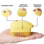 Bathroom Pet Bath Brush Massage Soft Silicone Comb Pet