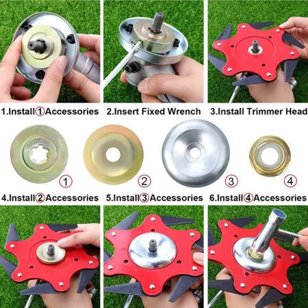 Pro Versatile Trimmer Head with 6 Blades