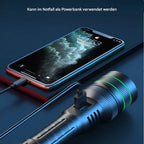 Extremely Bright and Zoomable LED Flashlight with Power Bank Function for Outdoor Adventures