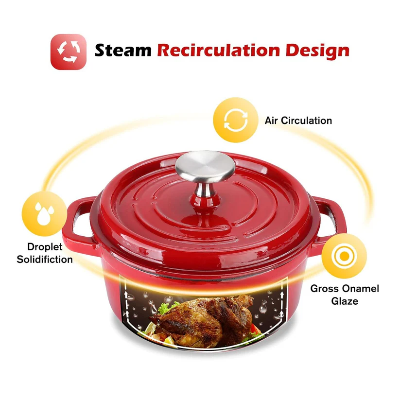 Enameled Cast Iron Dutch Oven Pot
