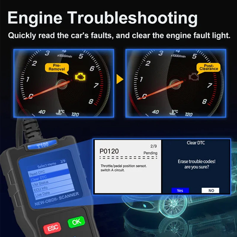 BT100 12V Car Battery Load Tester