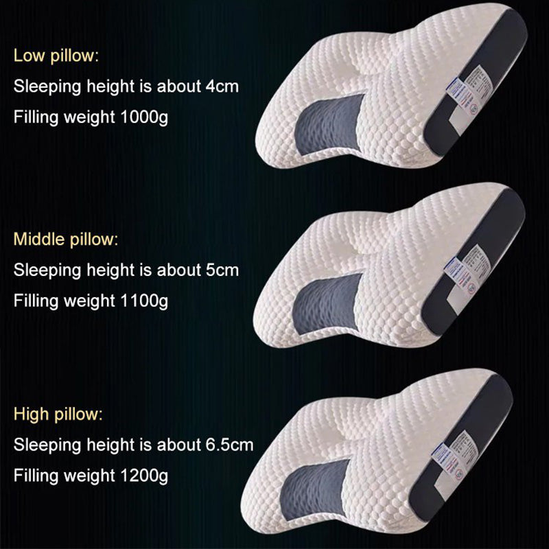 LuxiRest Antibacterial Massage Cushion | Ergonomic Neck Support for Revitalizing Sleep and Relaxation