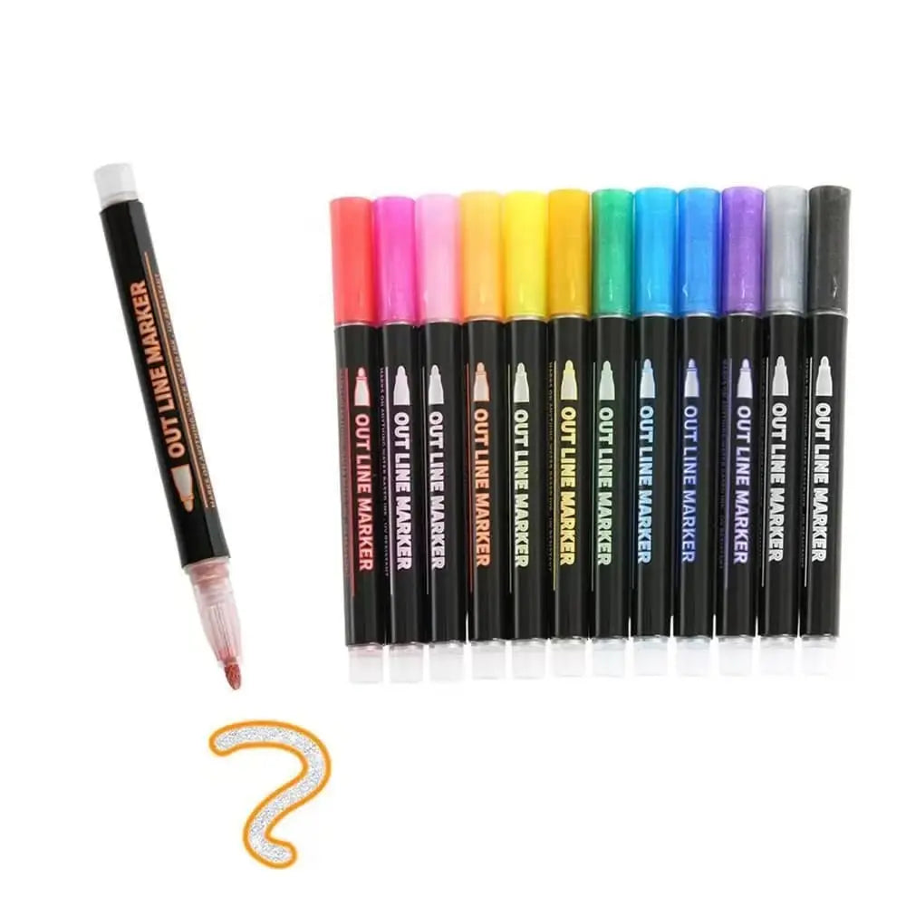 StrahlKraft Metallic Marker Set — Make Your Art The Shining Center Of Attention!