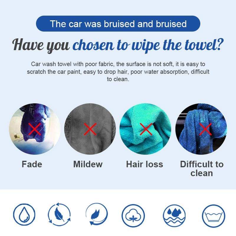 Double-sided absorbent microfiber towel
