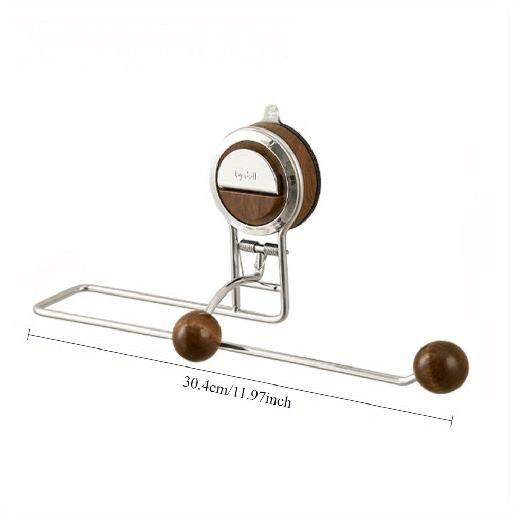 KitchenGrip Roll Holder Stainless Steel Paper Towel Holder with Suction Cup