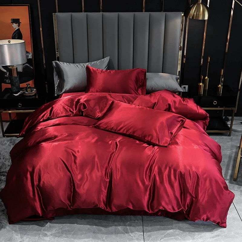 6-piece silk bedding set