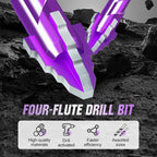 Woyuosn VioletShield Quad-Edge Drill Set