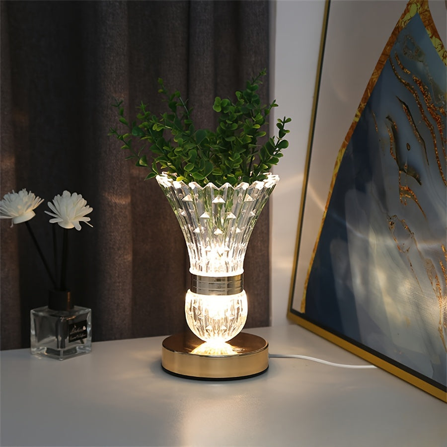 VaseLight - LED Crystal Table Lamp with Dimmable Atmosphere