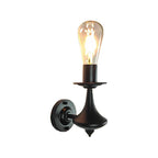 Metal Exposed Bulb Wall Lighting Industrial 1/2 Light Dining Room Wall Lamp Fixture