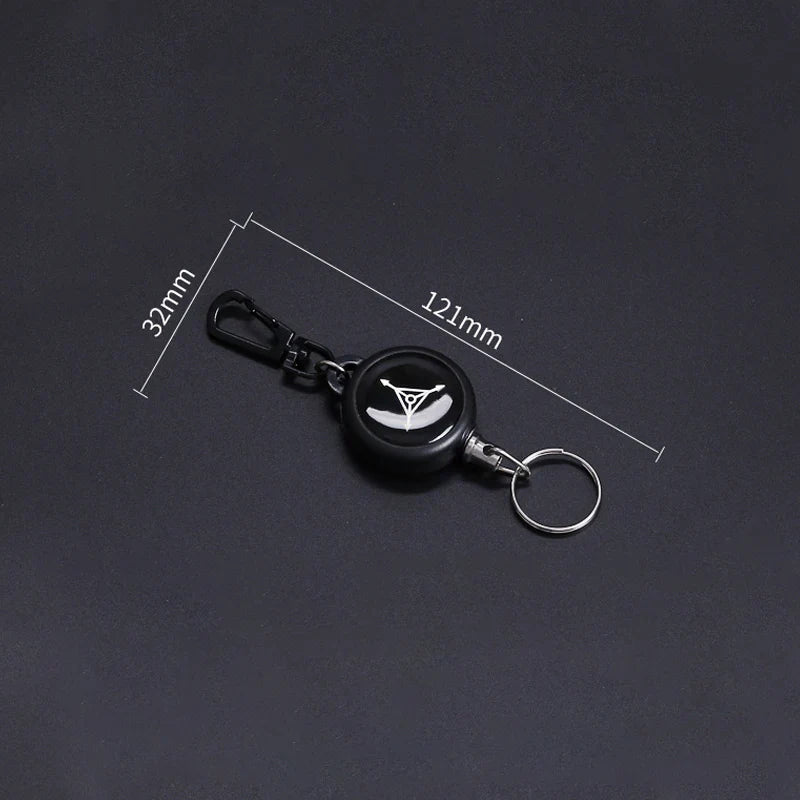 Retractable keychain with high load capacity