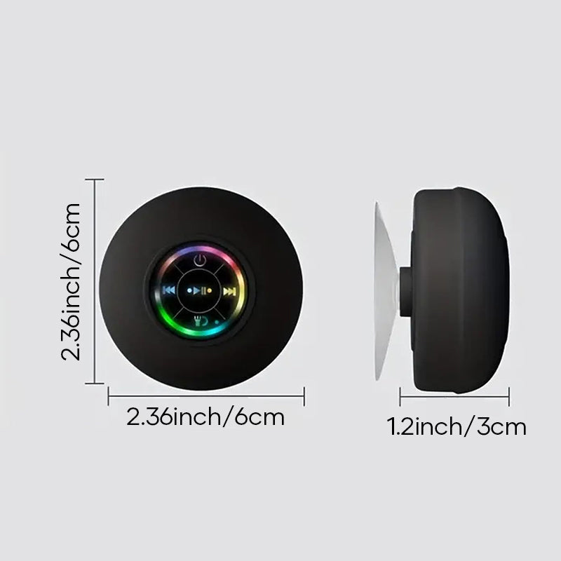 Mini Bluetooth Shower Speaker with LED Light