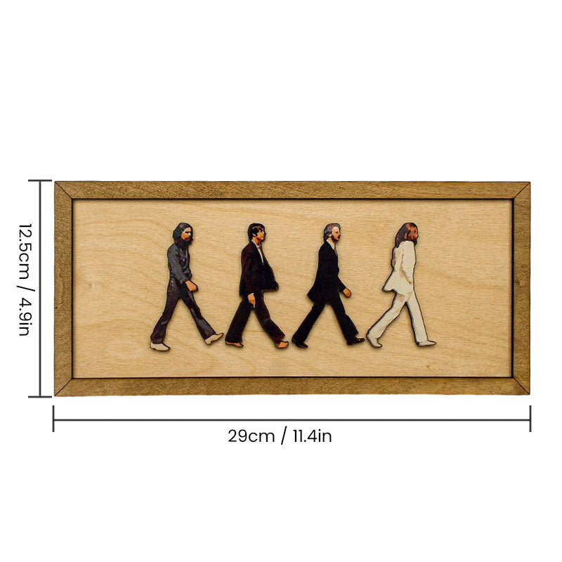 The Beatles framed Abbey Road portrait
