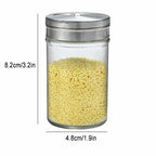 Glass Spice Jars Set