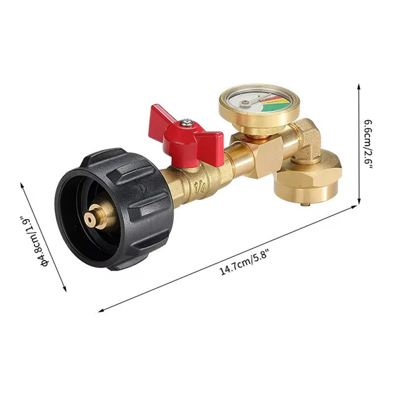 Highly Rated Propane Refill Elbow Adapter with Tank Indicator