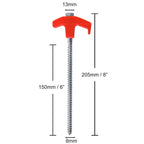 Luminous Carbon Steel Hexagonal Spiral Fluorescent Nail