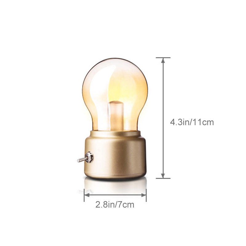 Vintage LED Bulb Shape Mini Lamp