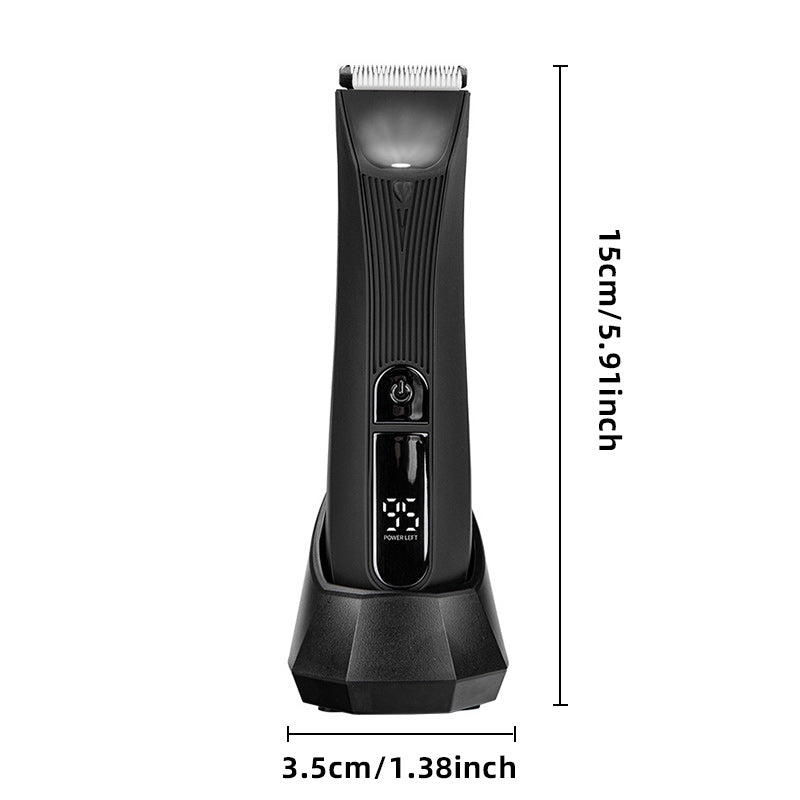 Full body washable hair clipper with light