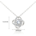 To my daughter dear knot necklace