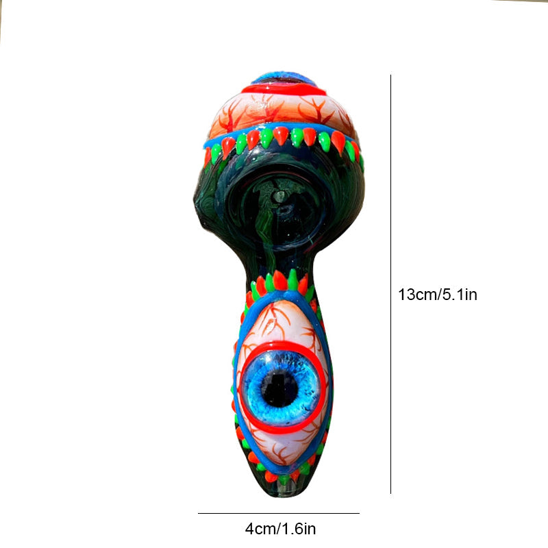 Tobacco pipe in eye shape