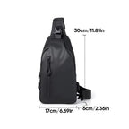 UrbanShield Waterproof Crossbody Bag with Anti-Theft Design