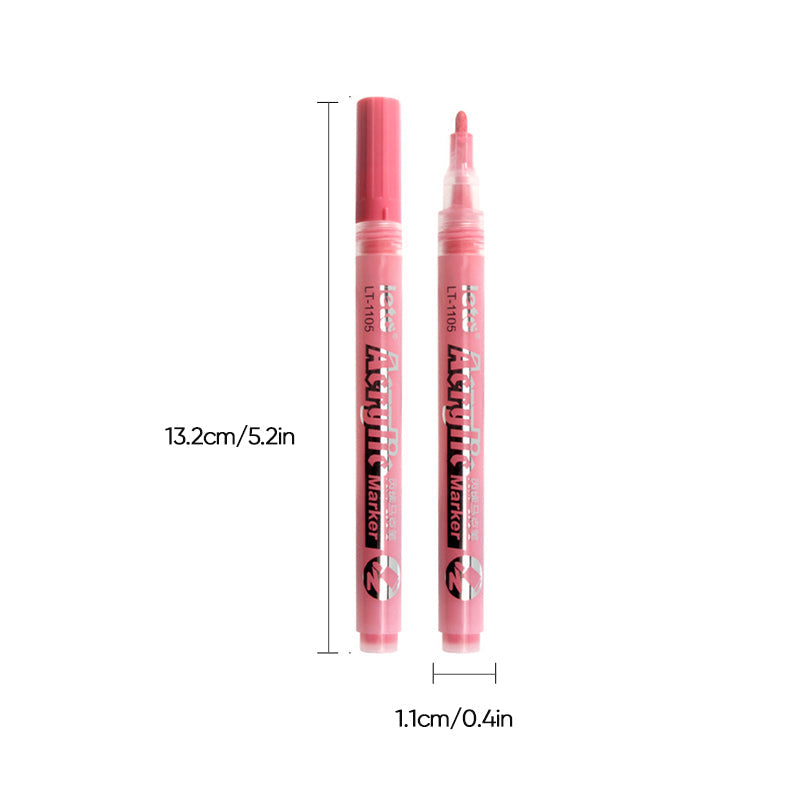 Highly pigmented acrylic paint markers