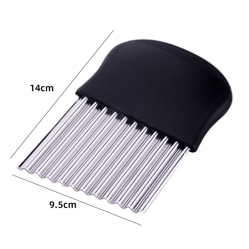Stainless Steel Potato Wavy Cutter Knife