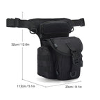 Nylon Waterproof Men Tactical Waist Pack Leg Travel Belt Bag