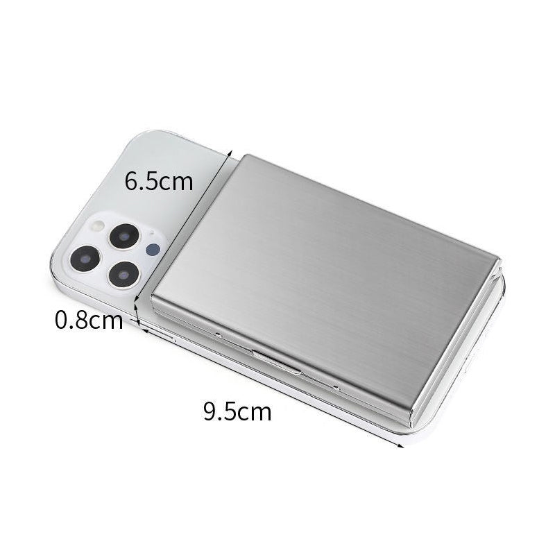 Ultral thin card case with theft and demagnetization protection