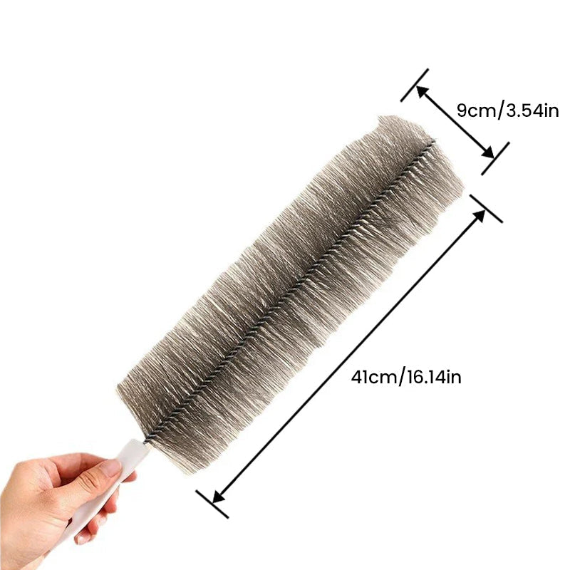 Double-Sided Fan Cleaning Brush with High-Density Bristles