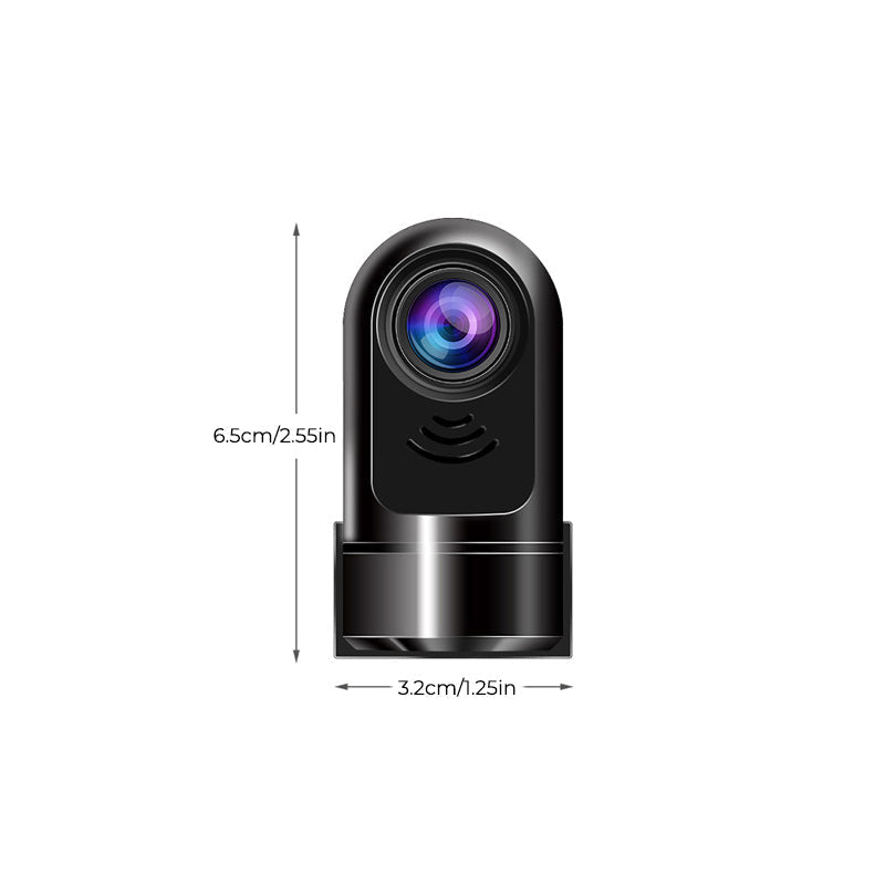1080P HD Mini ADAS Dashcam with 360° Rotating Function