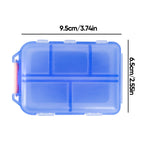 Portable Pill Organizer with Labels