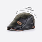 New trendy leather beret