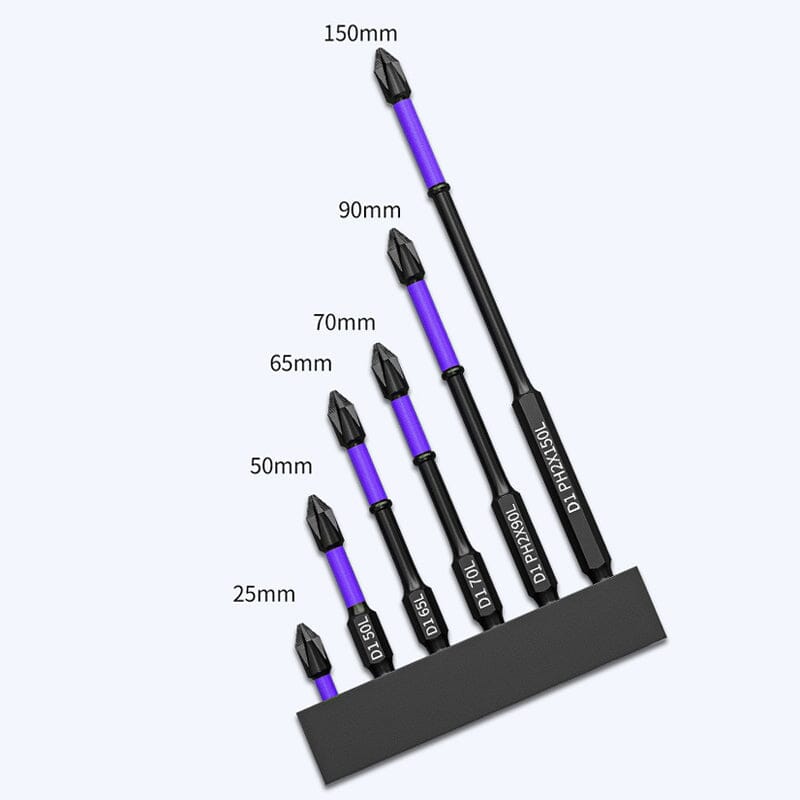 D1 Anti-slip and shock-resistant bits with Phillips screwdriver bits