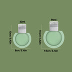 Portable travel bottle made of silicone with large diameter