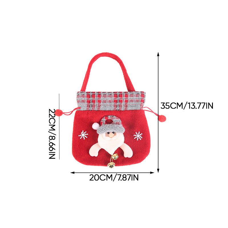 Christmas gift snowman doll bag